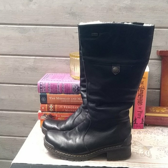 rieker wool lined boots